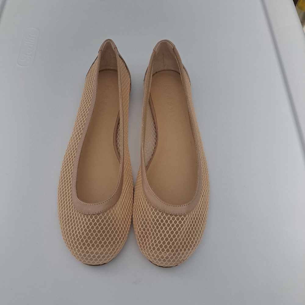 M. Gemi Nude Mesh Ballet Flats - Picture 5 of 10